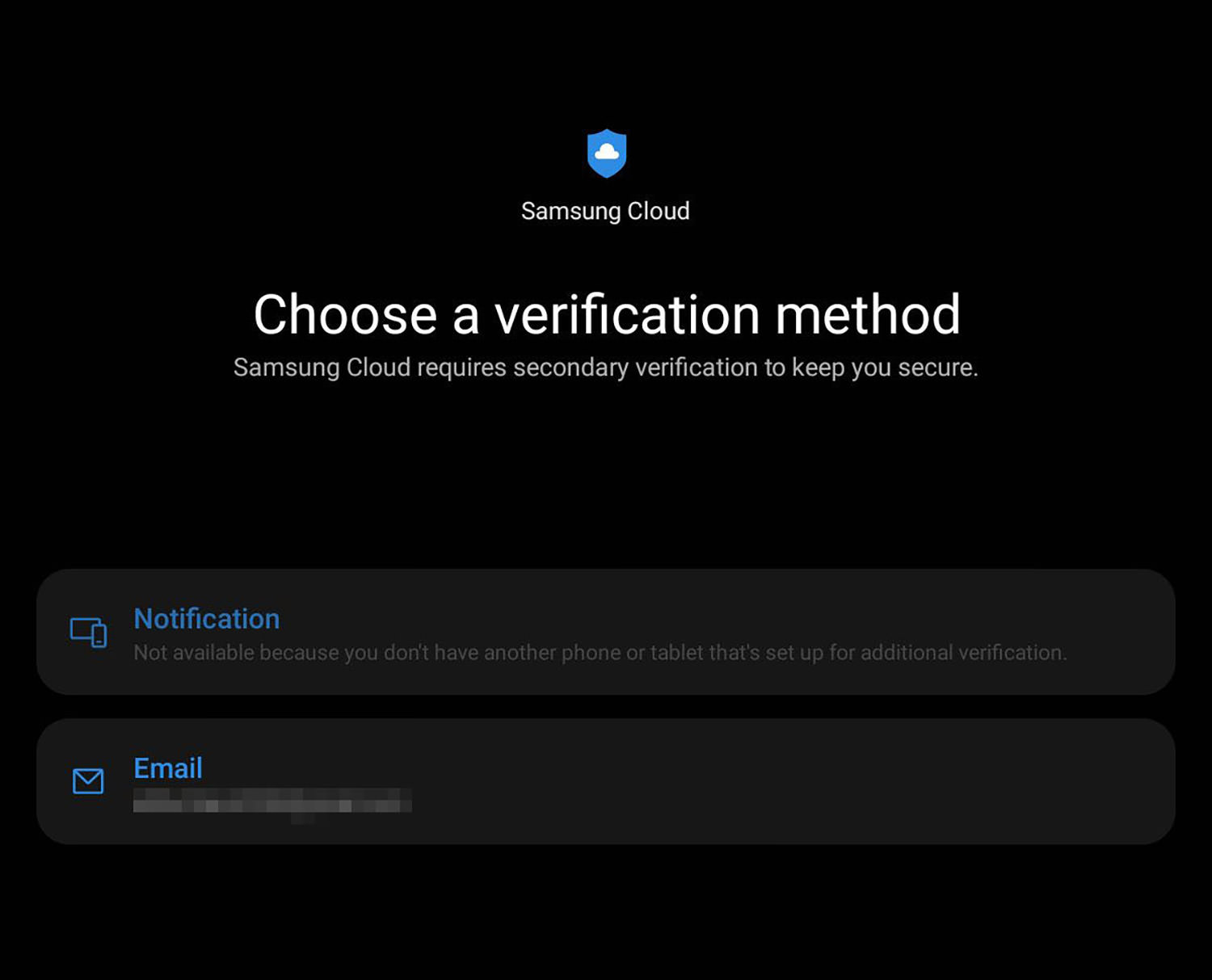 Verificación en la nube de Samsung